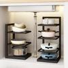 Kitchen Stainless Steel Storage Rack, Sink, Multi-layer Household Rack, Kitchen Supplies Pot Rack Is Specially Designed for Storing Pots and Utensils.