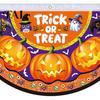 Halloween Pumpkin Fan Flag Semi Circle Bunting Banner, Bat Porch Yard Decor, Outdoor Decorations Spooky Festive Hanging for Indoor Party Supplies