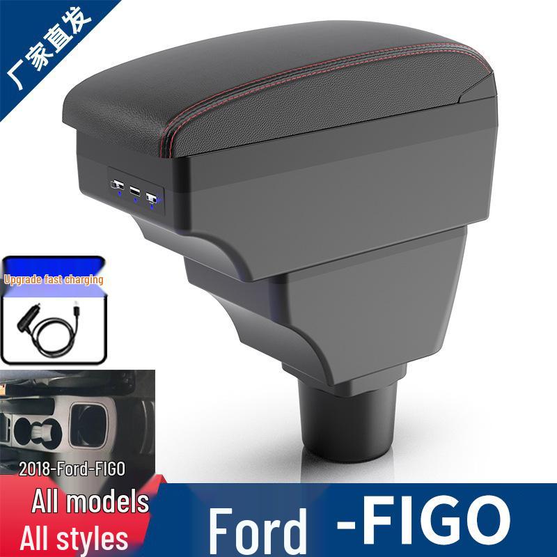 Ford Figo Center Console Armrest Storage Box Accessory