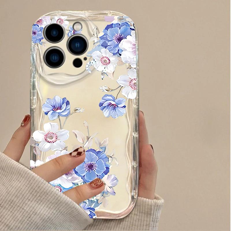 Чехол для телефона Samsung Galaxy S22 S23 S21 Ultra Plus S20 FE A24 A14 A34 A35 A05 A05S A53 A33 A52 Летние Цветные Цветы Чехол