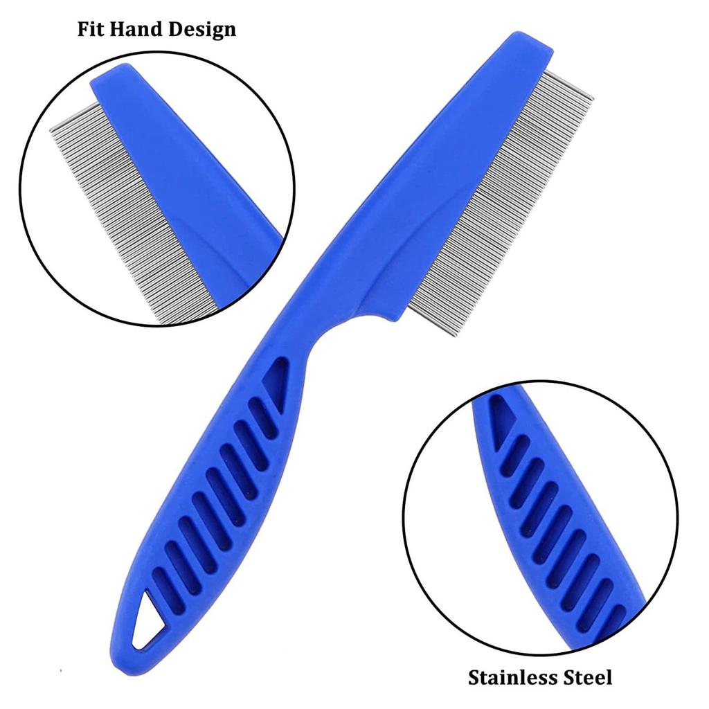 4pcs/set Flea Comb for Cat Dogs Comfort Flea Hair Grooming Tools Deworming Brush Short Long Pets Hair Fur Remove