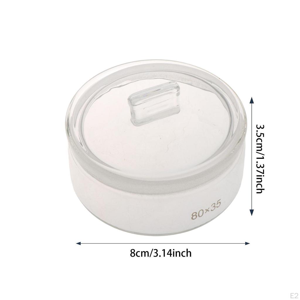 Держатель инструмента для часового масла, компактный прозрачный утолщенный стеклянный корпус для мойки цилиндра