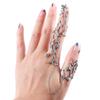 1PC Popular Fashion Women Lady Rings Multiple Link Chain Finger Stack Knuckle Band Rose Flower Crystal Ring Nice Jewelry Gift