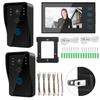 7in Waterproof Video Intercom Doorbell 2 Camera 1 LCD Monitor Security Door Phone