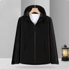 Single-stroke Casual Sports Jacket Outdoor Single-layer Hooded Jacket Men's New Windproof Waterproof and Thermal Jacket