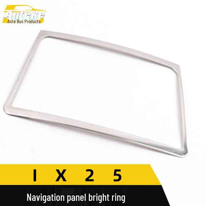 IX25 Navigation Panel Bright Ring & Stainless Steel Dashboard Decoration Frame