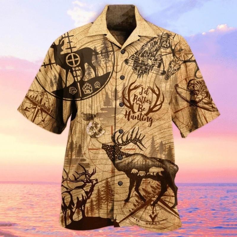 Mens Short Sleeve Shirt 3D Digital Print Casual Open Front Loose Fit Top Young Adults
