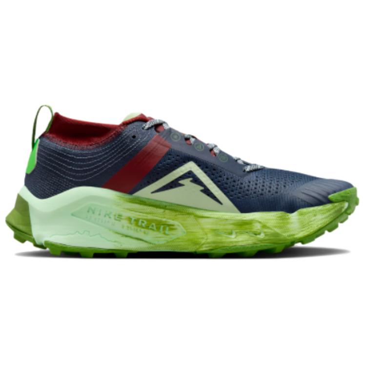 Nike ZoomX Zegama Thunder Blue Chlorophyll Men Sneakers Dark-Team-Red Summit-White DH0623-403