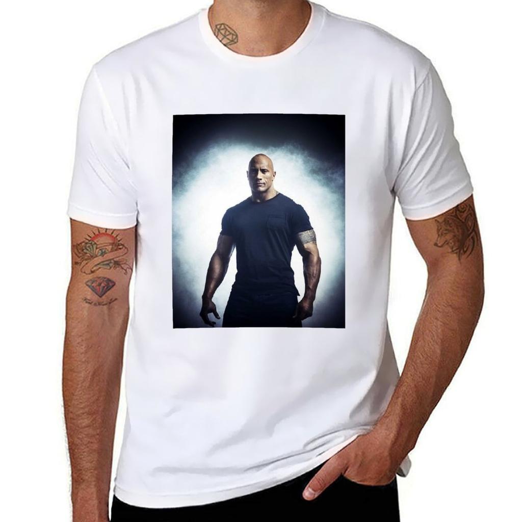 Dwayne Johnson Tshirt Fashion Pattern Printed Tee Shirt Tshirt