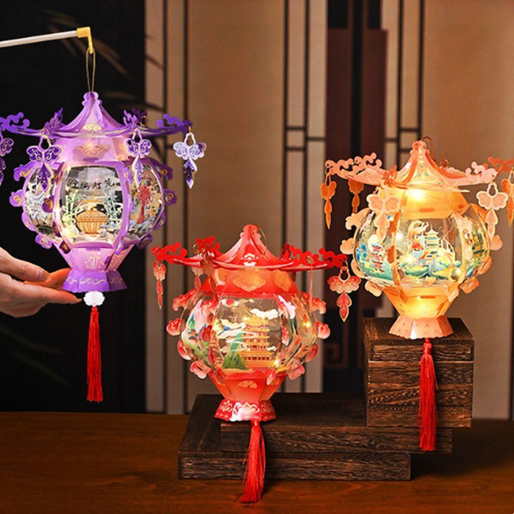 Китайский стиль Новый год Портативный Фонарь Традиционный Праздничный Фонарь Домашний Новогодний Подарок