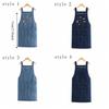 Simple Fashion Cowboy Apron Antifouling with Pocket Retro Apron Artistic Design Soft Baking Apron Kitchen