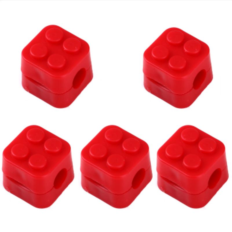5PCS Building Block Cable Organizer Self-adhesive Cables Clips for Charging Cable Earphone Magnetic Cable Holder Wire Keeper