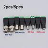Female Male DC BNC Connector 2.1*5.5mm DC Jack Power Audio Adapter Electrical Wire Converter For RGB LED Strip Light CCTV Camera