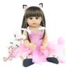 BZDOLL 55 см реалистичная кукла реборн для девочек, игрушка 22 дюйма, мягкий силиконовый чехол для всего тела, принцесса для новорожденных Bebe, подарок на день рождения для малышей