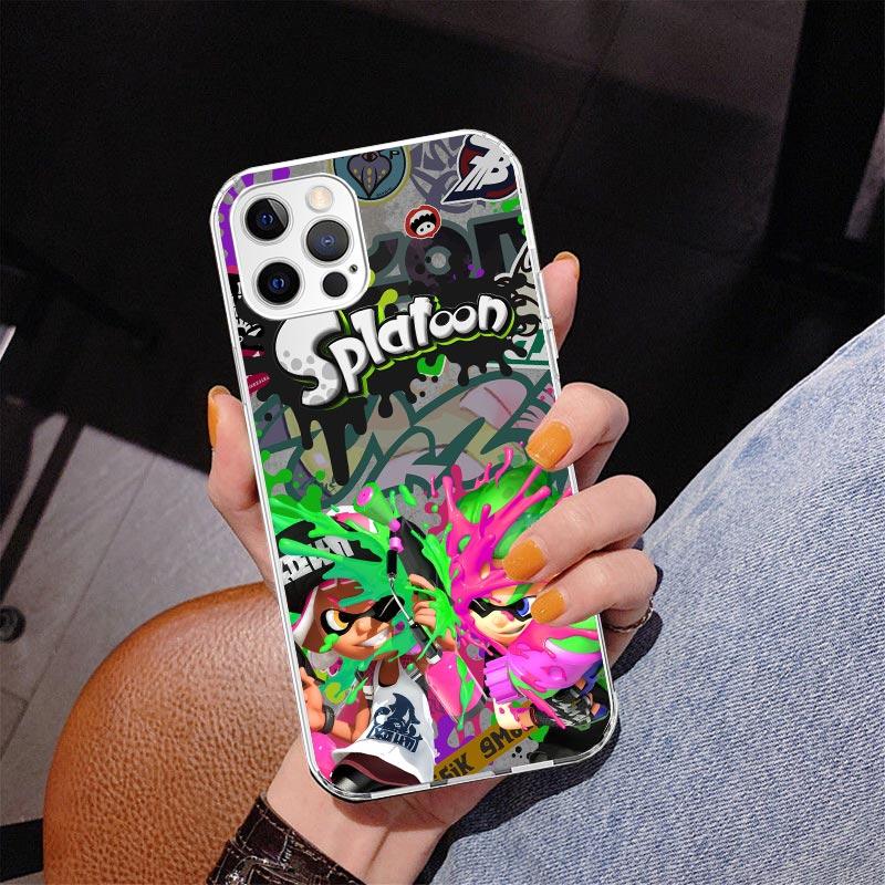 Game S-Splatoons Phone Case For iPhone 13 12 Mini 11 Pro Max XS XR X SE 7 8 Plus 5S 5 6S 6 Gift Print Cover Fundas