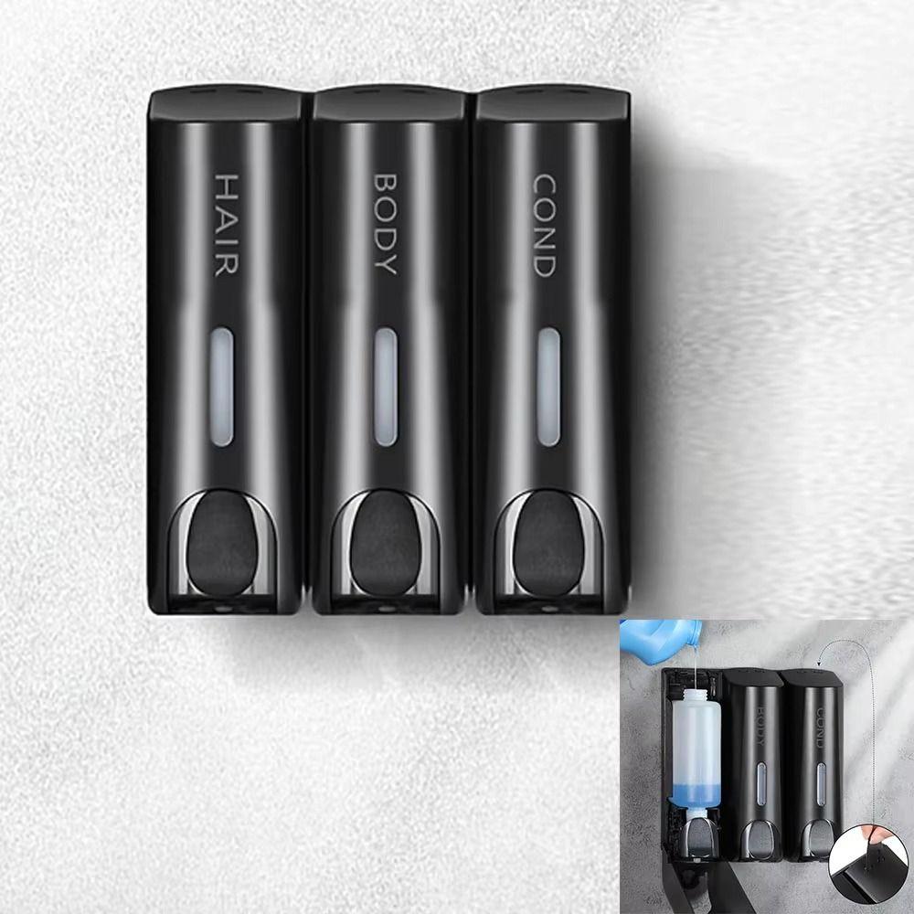 Refillable Wall Mounted Soap Dispenser Lock Hand Sanitizer Holder Hand Soap Jar Shampoo