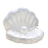 Inflatable Seashell Swimming Tool for Adults Pool Float Giant Clam Shell with Pearl Floating Bed