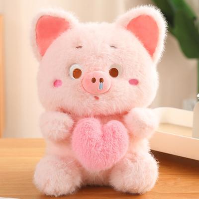 Плюшевая игрушка Love Pig, милая мягкая игрушка Pull Love Pig, кукла, украшения для волос из пряжи для куклы