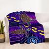 Australian Aboriginal Style 161 Blanket Warmthful Decor Perfect for Seaside Couch Office Chair Four Seasons Universal Modern