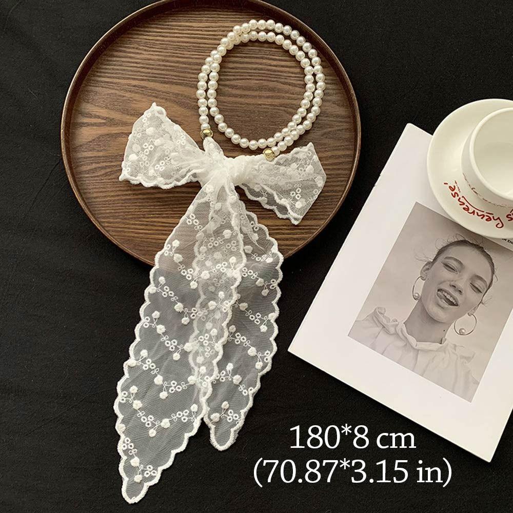Fairy Hair Ribbon French Neckerchief Summer Lace Headband  for Women