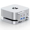Mac mini M4 Док-станция Аксессуары для Mac mini M4 Разветвитель с картой 10 Гбит/с для создателей, профессионалов Хаб, 6-в-1 Станция с передним доступом, (4x USB3.2 (USB-C и