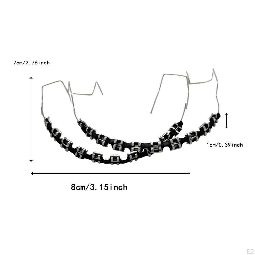 Temporary Tooth Decoration,Orthodontist Explain Props with Metal Wires