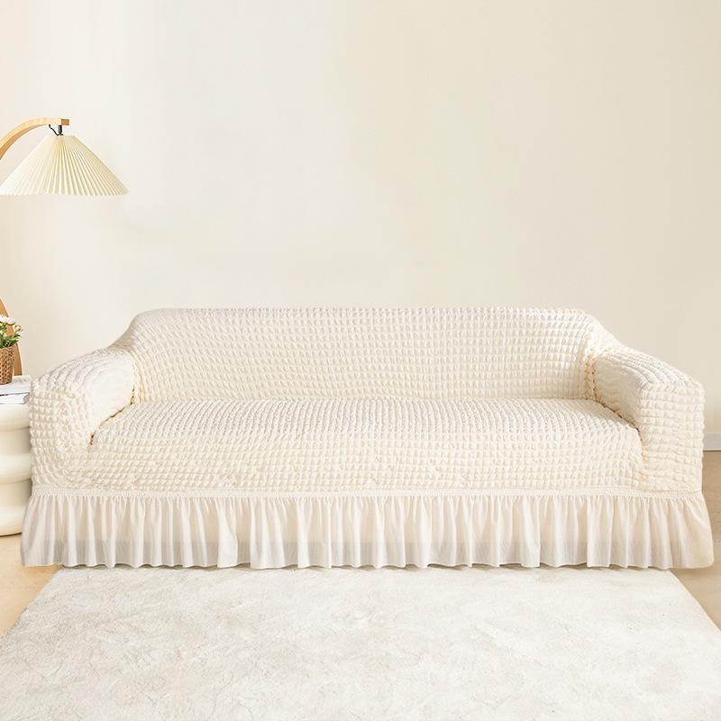 Эластичный чехол для дивана, сплошной цвет, универсальный противоскользящий чехол для дивана, простой четырехсезонный универсальный чехол для дивана с подлокотником