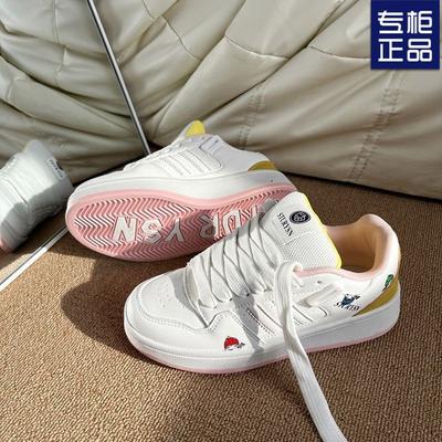 Дышащие маленькие белые туфли 2025 весна нишевые студенческие платформа цветовая гамма хлебные туфли женская мода универсальные кеды корейская версия