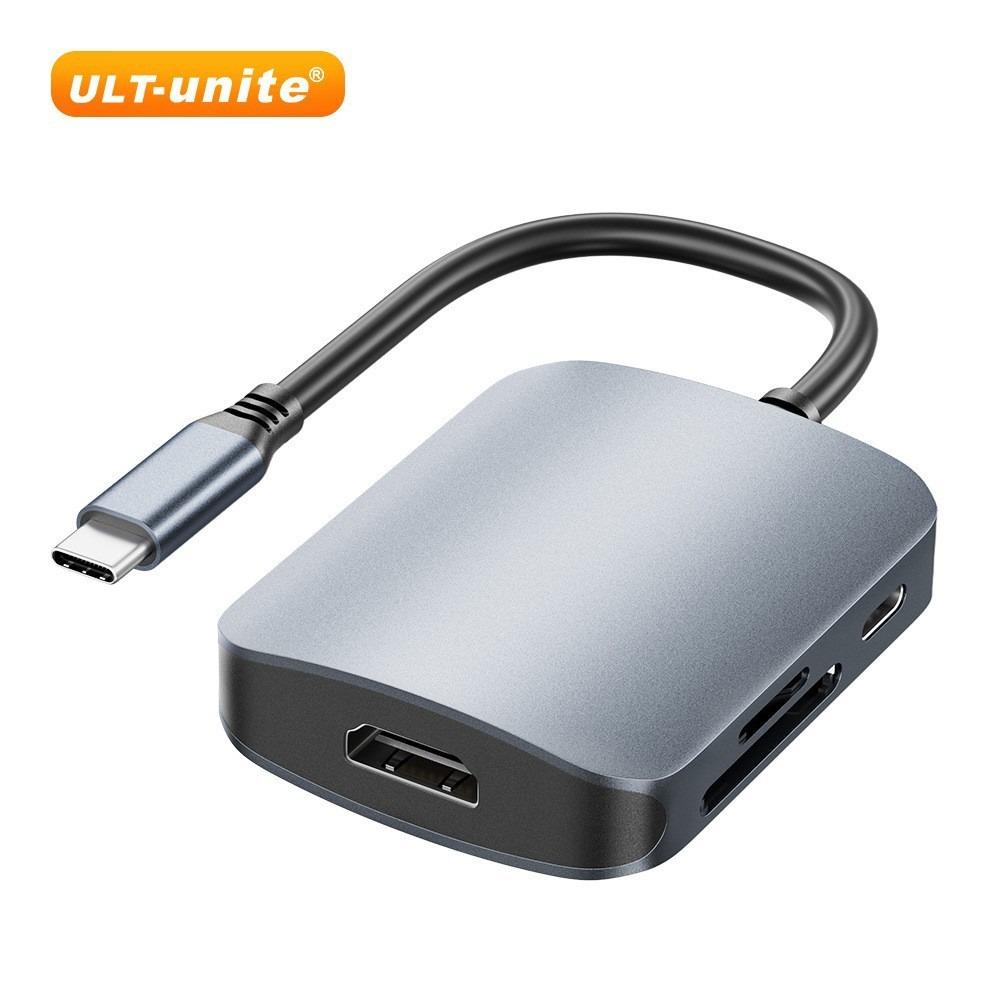 Док-станция 6 в 1 Type C для ноутбука с 4K HDMI USB 3.0 Hub Multi Port Adapter