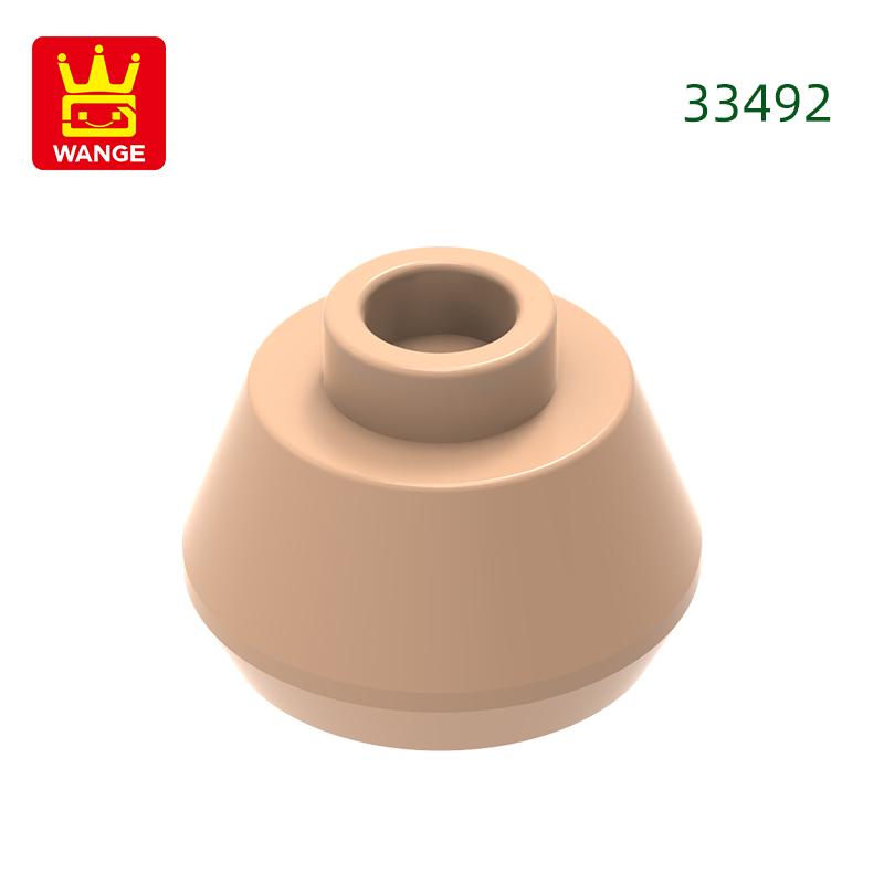 Нетоксичный 308 шт./лот 33492 Конус 1 1/2 X 1 1/2 X 2/3 Блок Moc Цветные Аксессуары Совместимые с Кирпичами DIY Детская Игрушка Детали Сборки