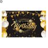 Баннер на день рождения, прозрачная печать, блестящий полиэстер, фон для вечеринки в честь Дня Рождения, тканевый домашний декор для фестиваля