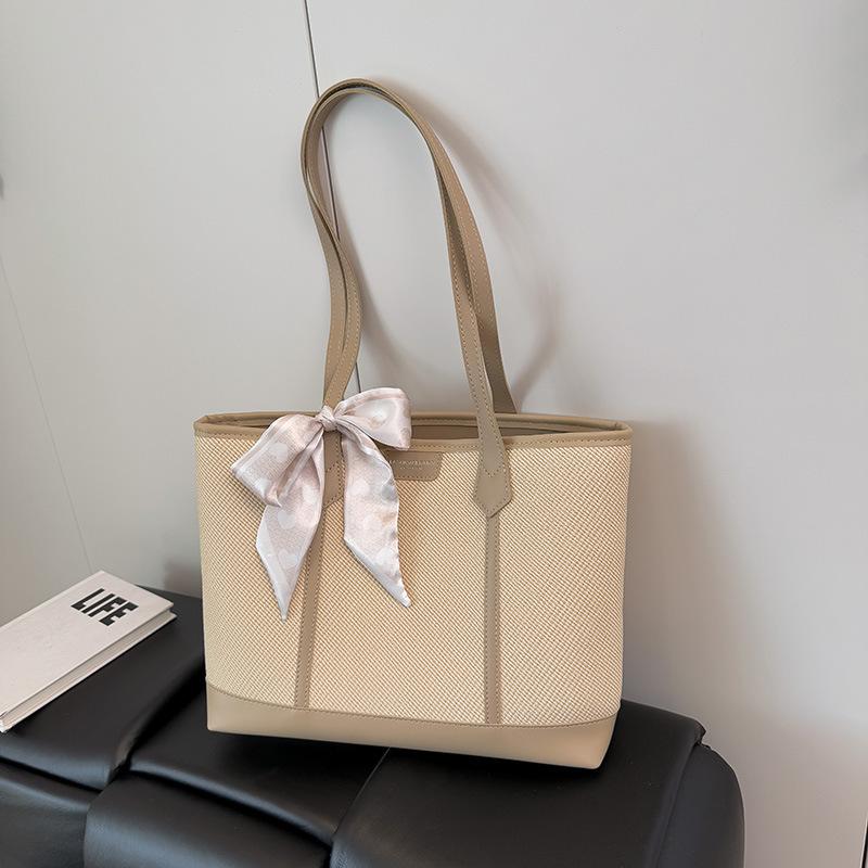 Сумка большой вместимости женская новая высококлассная сумка через плечо для студентки, универсальная портативная сумка-тоут для поездок на работу