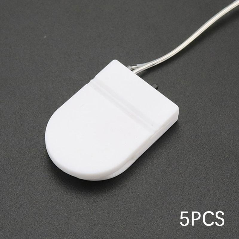 5 шт. Держатели батареек-таблеток CR2032 с проводами и переключателем ON-OFF, Корпус для батарейки 3V, Однослотовый чехол для батарейки