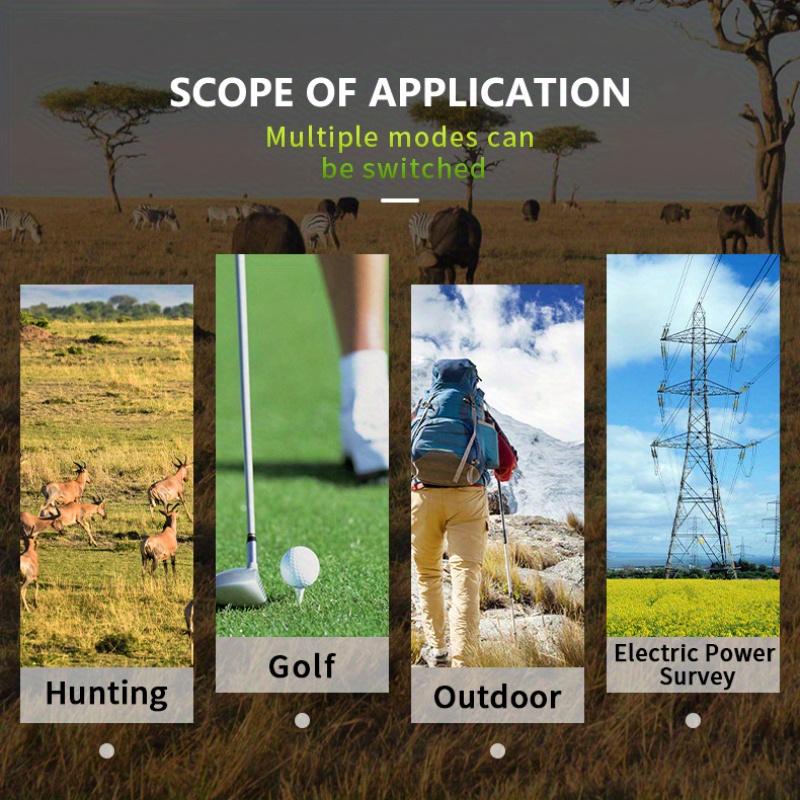 Многофункциональный монокуляр с лазерным дальномером 1000 м для охоты, гольфа, наружного наблюдения, измерительный инструмент для охоты