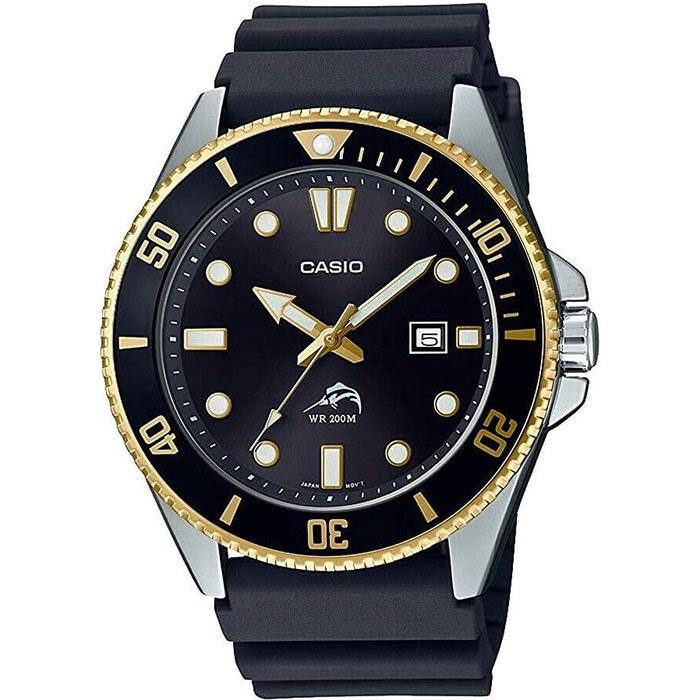 Casio Часы CASIO Мужские Дайверские Серия MDV-106 (Черный x Золотой MDV-106G-1AV)
