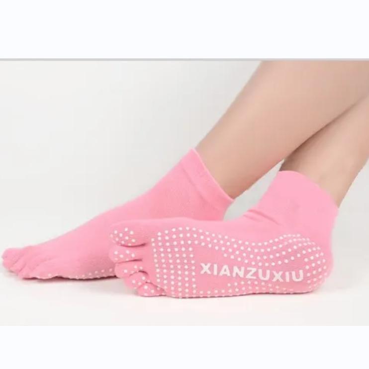 1 Pair Womens 5 Toes Yoga Gym Dance Sport Exercise Non Slip Massage Fitness Warm Socks