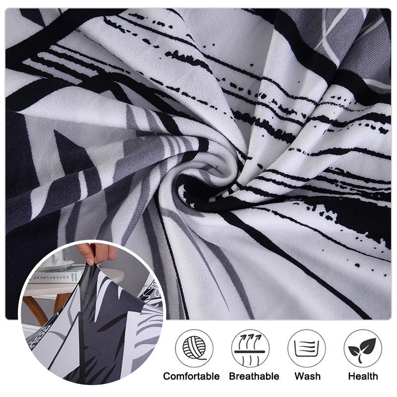 Новый стиль, чехол на стул в виде ракушки с принтом, эластичный чехол для кухни, безрукий, чехлы на обеденный стул, моющийся эластичный чехол на сиденье для банкета, дома