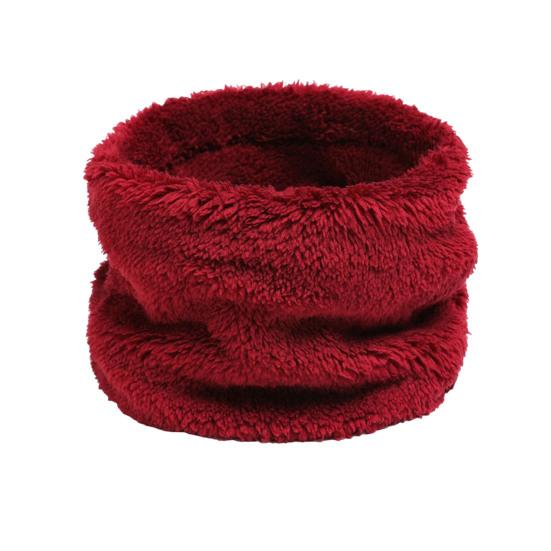 Женский термошарф, однотонный, теплый шарф для холодной погоды, с высоким воротником, из кораллового флиса, зимний, удобный, для шеи