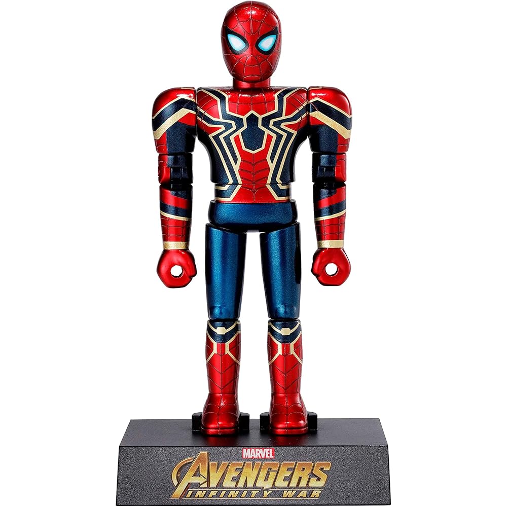 TAMASHII NATIONS Мстители Железный Паук Фигурка 100 мм ABS Окрашенная Сочлененная Коллекционная