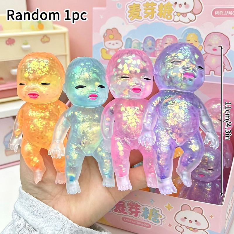 Cute Squishy Salamander Glitter Stress Relieving Squishy Soft Relief Ball Decompression Squeeze Birthday Party Fidget Gifts