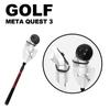 VR Golf Club Handle Attachment For Meta Quest 3/Pro Controller Accessories for Golf+ Golf5 eClub, Enhance VR Game Experience