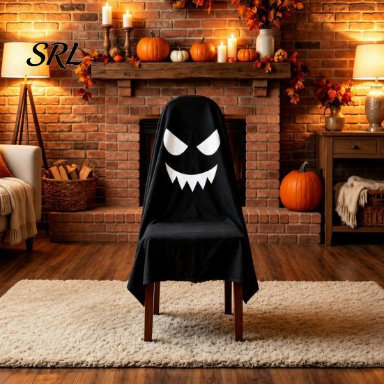 Halloween Ghost Chair Covers Cover, Cute Dining Reusable Quick Setup Party Decorative Slipcover for Holiday Home Decor Furniture Protection