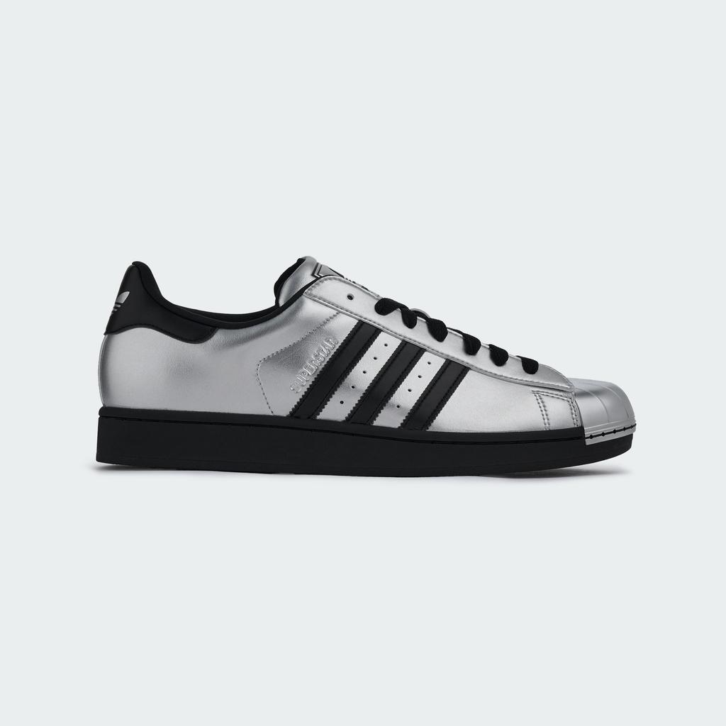 adidas Superstar II Металлический Серебристый Черный Серебристый Носок