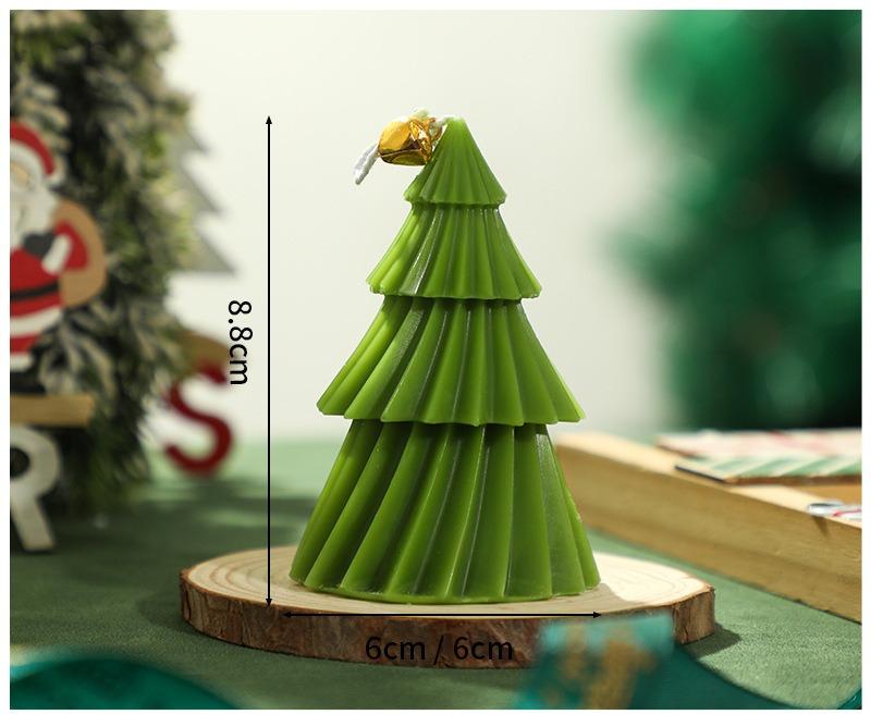 Набор свечей и форм «Рождественская елка» Сделай сам силиконовые формы для свечей, мыла, гипса, праздничные подарки с готовыми свечами