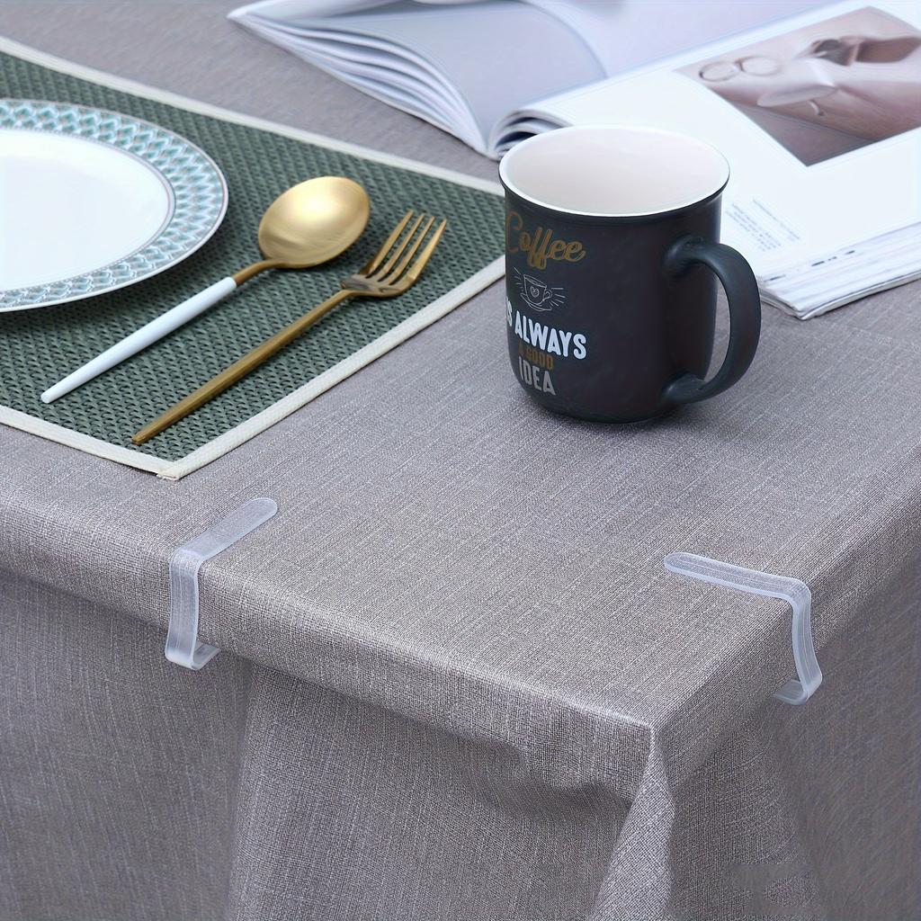 72 шт. прозрачные зажимы для скатертей, пластиковый зажим для пикника, ветрозащитный держатель для скатерти, зажимы для домашней кухни, ресторана, аксессуаров