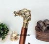 Walking Cane: Solid Brass Horse Head Handle, Foldable