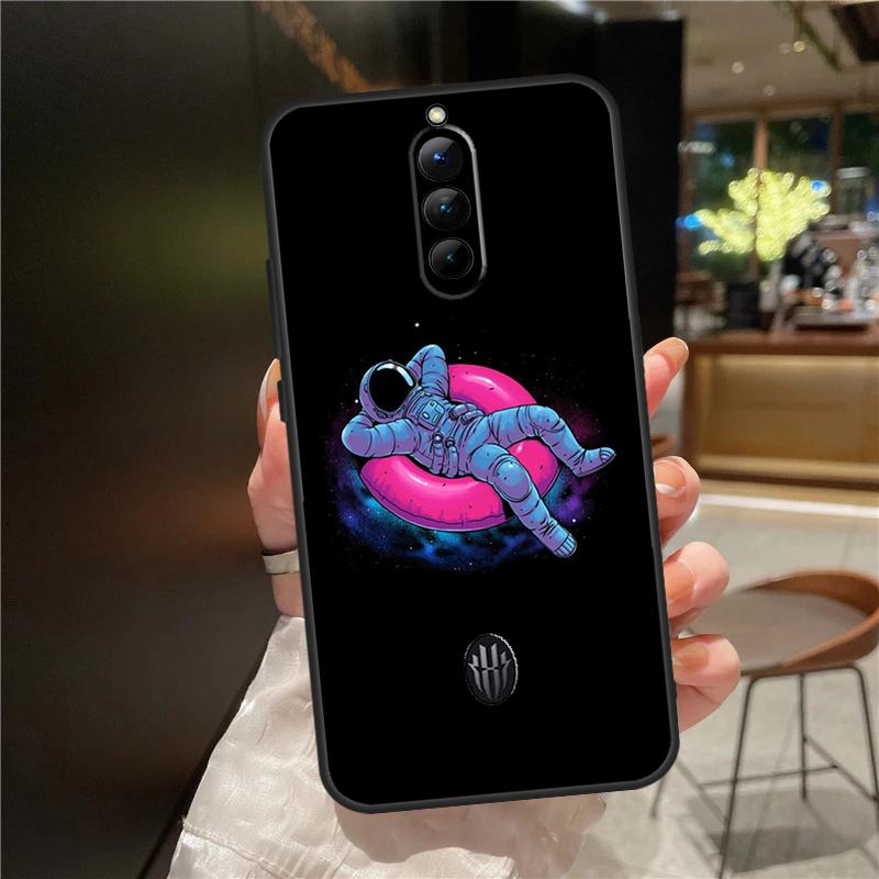 Космический чехол со звездами для астронавта для ZTE Nubia Red Magic 11 10 9 8 8S 9S 10S Pro Plus 6 7 6S 7S Для RedMagic 10 Air Чехол