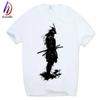 Asian Size Brand Men Women Print Japan Samurai Warrior T-shirt Anime Geek Summer Short