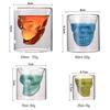 Skull Glass Cups 25/75/150/250ml Crystal Clear Creative Designer Party Bar Vodka Beer Drinking Glasses Unique Novelty Gift