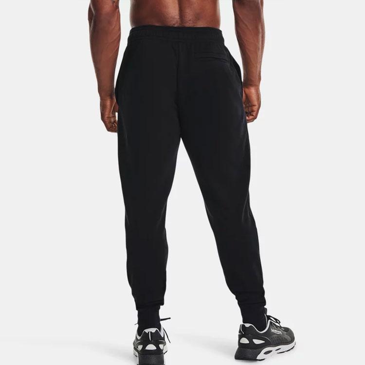 Under Armour Rival Hps Fun Check Fleece Jogger Pants Men Bottoms Black 1366437-001
